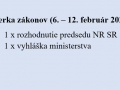 Týždenný prehľad (6.- 12. február 2023)