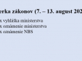 Týždenný prehľad (7.- 13. august 2023)